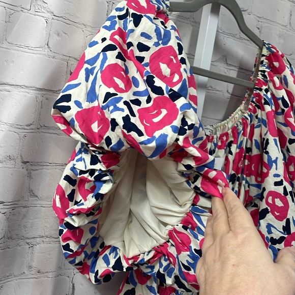 Southern Threads Boutique puffy sleeve tulle lined puffy skirt new L dre… - Picture 2 of 8